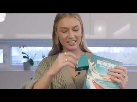 Kelly Sildaru making Olympic rings pasta