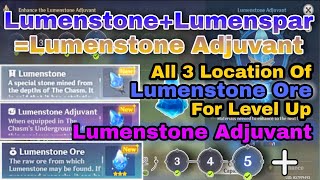 All.. "Lumenstone Ore" Locations | How To Get All 3 Lumenstone Ore Guide.. Genshin Impact