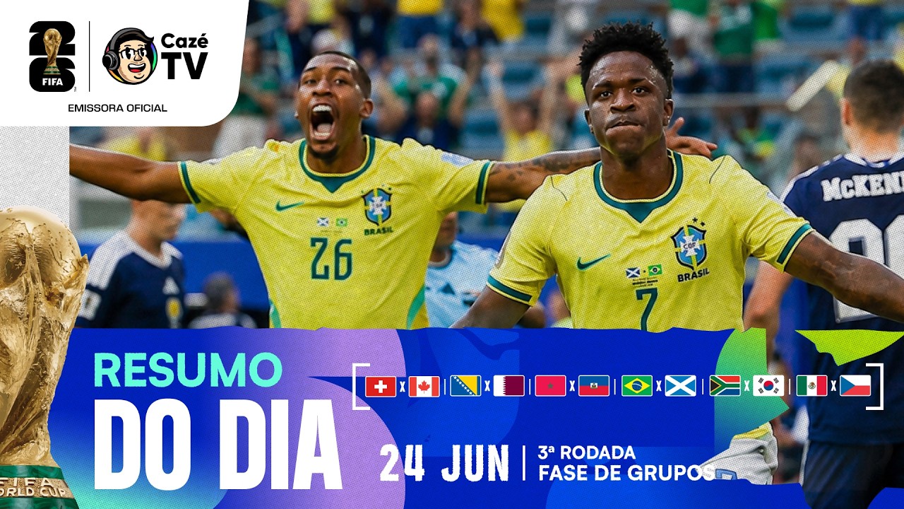 TUDO QUE ROLOU NO 14º DIA DE COPA DO MUNDO | RESUMO DO DIA - 24/06 | 2ª RODADA | FASE DE GRUPOS