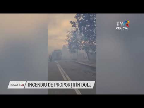 INCENDIU DE PROPORȚII ÎN DOLJ