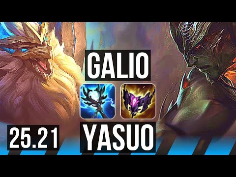GALIO vs YASUO (MID) | KR Diamond | 25.21