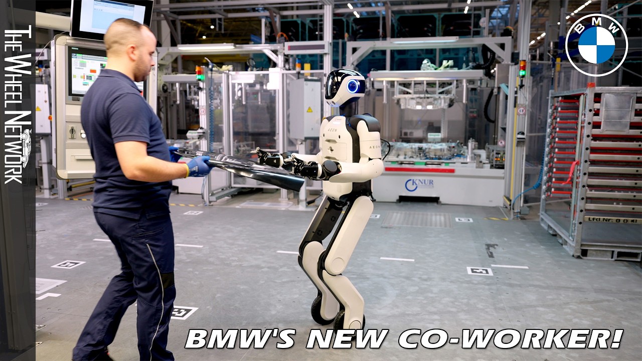 BMW AEON humanoid robot in Leipzig plant pilot deployment – screenshot from coverage
