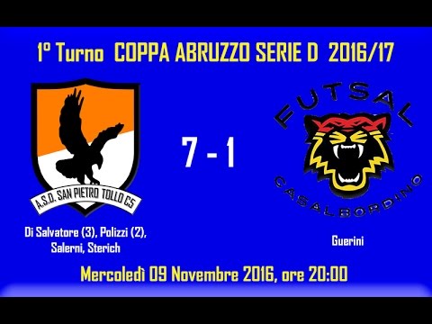 SAN PIETRO TOLLO 7-1 FUTSAL CASALBORDINO (1° Turno Coppa Abruzzo)