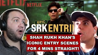 Shah Rukh Khan's ICONIC ENTRY SCENES for 4 Mins Straight! | Producer Reacts