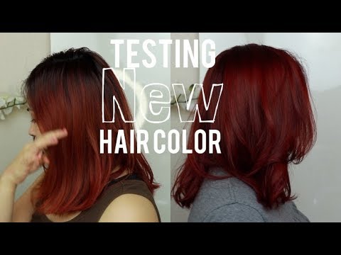 Touching up Red Hair using ION Permanent Haircolor 7IR