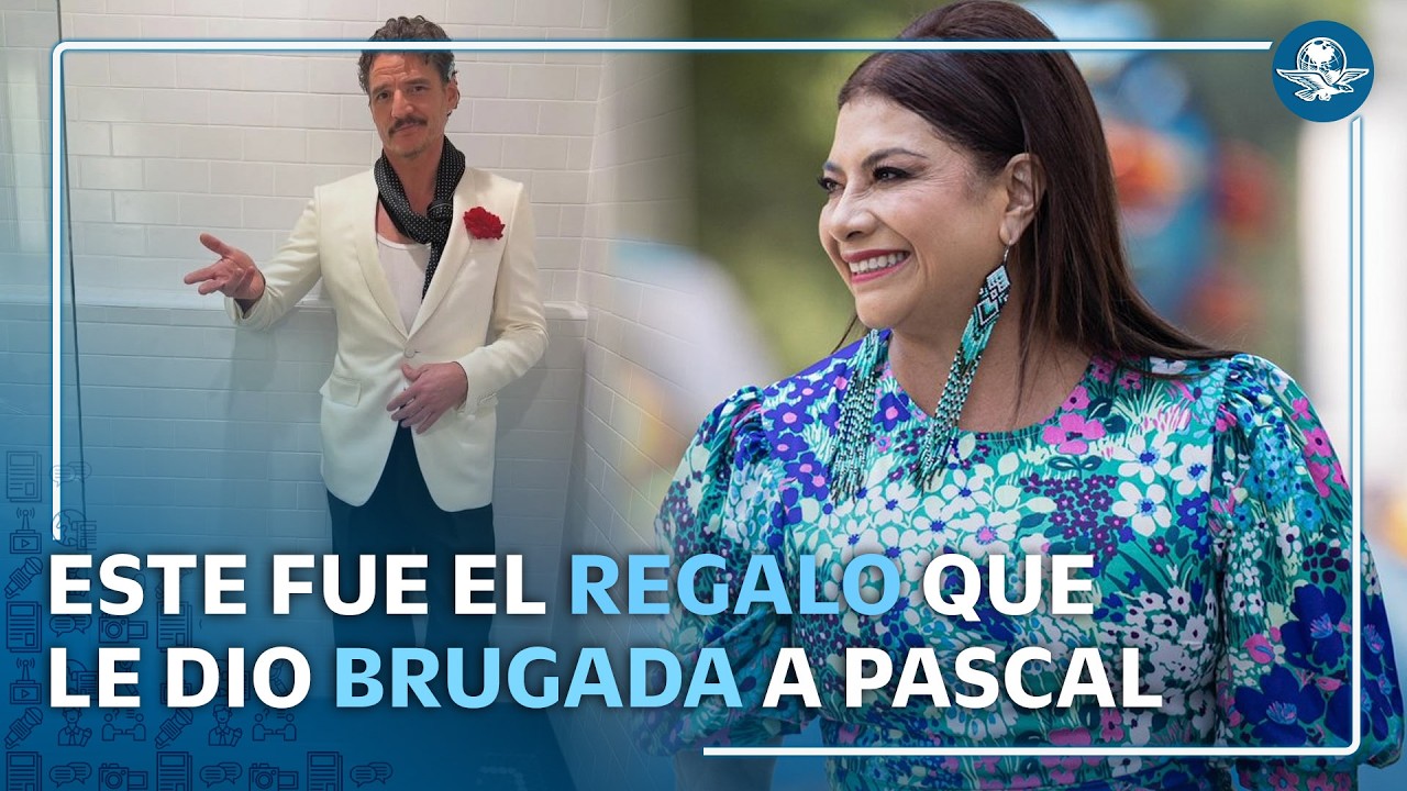 ¡Pedro Pascal en CDMX! Así fue el regalo que le dio Clara Brugada 😱