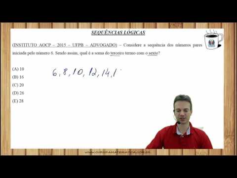 E0178 - INSTITUTO AOCP - 2015 - UFPB - SEQUÊNCIAS LÓGICAS (www.gurudamatematica.com.br)