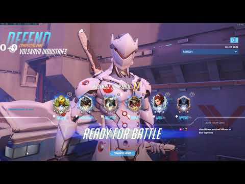Overwatch Fastest Genji God Necros Showing His Dragonblade Skills