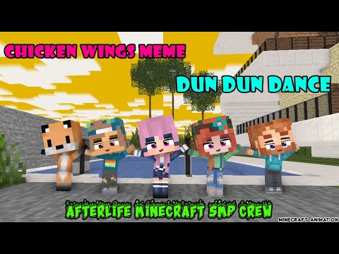 JoemCraft - CHICKEN WINGS MEME X DUNDUN DANCE X AFTERLIFE SMP CRE  - Minecraft Animation