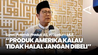 Download lagu MUI Deputy Chairman Cholil Nafis emphasized that US products without halal certification should n... mp3
