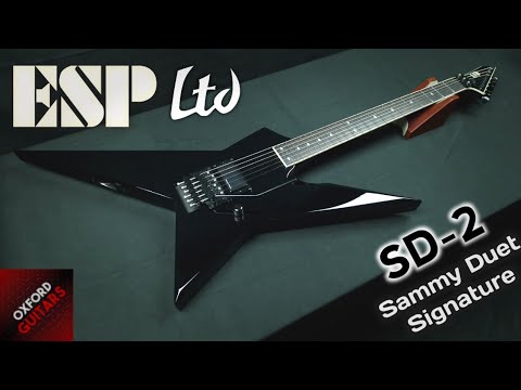 ESP LTD SD-2 Sammy Duet Signature 2022 Black Neck-Thru Seymour Duncan Blackouts Floyd Rose Goatwhore guitar +OHSC image 26