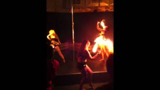The Cyanide Girls At Guildford Kinks BBQ Fire breathing!