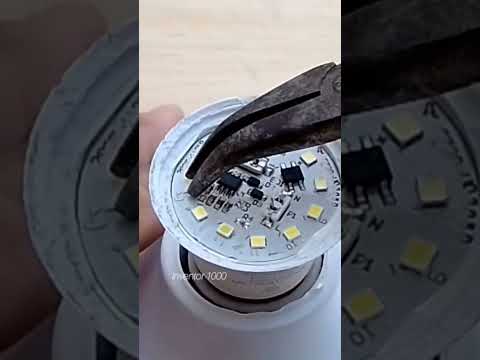 Como consertar uma lâmpada LED queimada? #led #lâmpadas #consertar