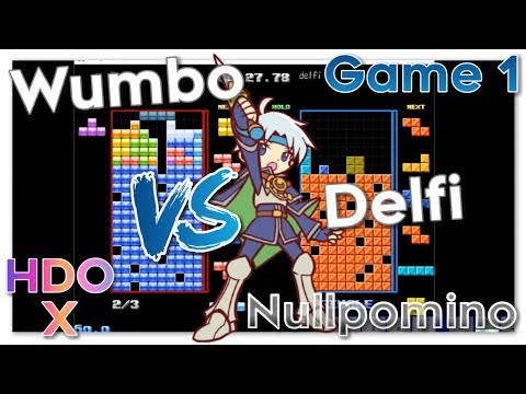 Wumbo vs Delfi HDO X - Nullpomino (Blockbox) Game 1