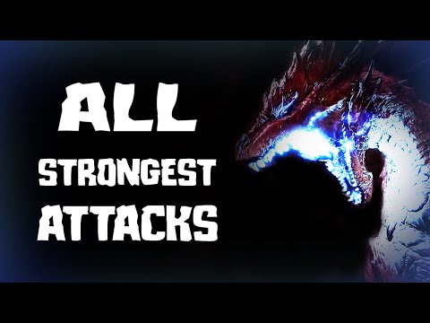 All Elder Dragon Signature Attacks (Old version) - Monster Hunter World Iceborne