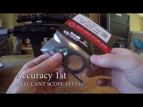 Accuracy 1st Anti Cant Rifle Scope Level - Tritium