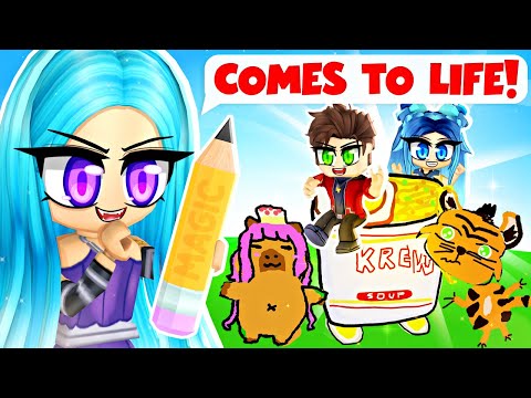 OUR DRAWINGS COME TO LIFE IN ROBLOX!