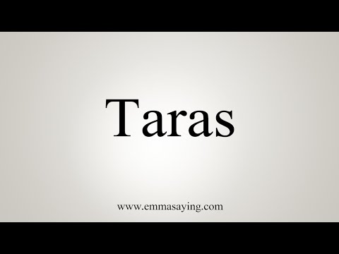 How To Say Taras
