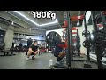 220207 클린120kg3회+프론트스쿼트180kg싱글