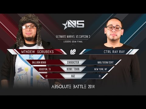 Absolute Battle 5 - UMvC3 - MTNDEW Scrubeks vs CTRL Ray Ray