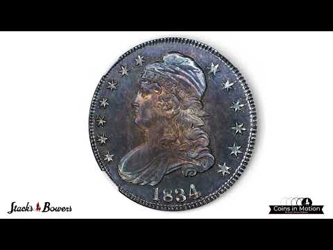 Rare Proof Issue of a 1834 Capped Bust Half Dollar with amazing pedigrees!