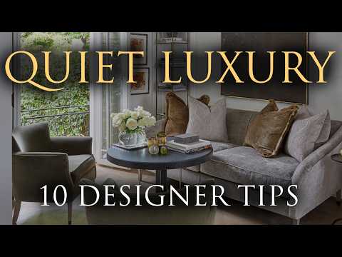 QUIET LUXURY Interior Design | Our Top 10 Timeless Decorating Tips