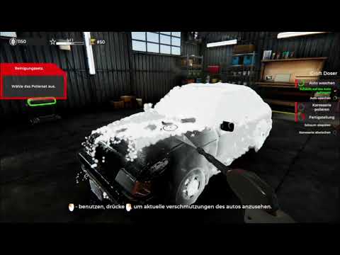 lets  play car  detailing  simulator part 2 german  deutsch jetzt geht das spiel  los