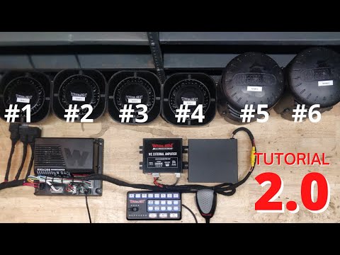 6 Speakers, Maximum Tones. Whelen HHS4200 + WeCan External Amp + Federal Signal Rumbler