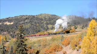 preview picture of video 'Two Days on the Cumbres & Toltec with Double Header and Lite Engine'