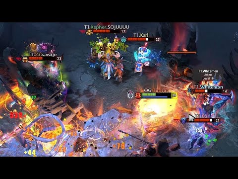 Topson Ember w/ Aghs, Refresher & Arcane Rune was TOO MUCH for T1