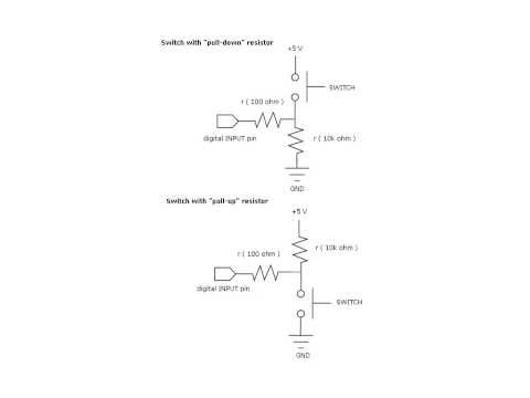 Pull up e pull down con Arduino