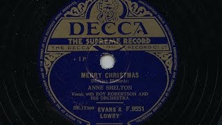 Anne Shelton 'Merry Christmas' 1950 78 rpm