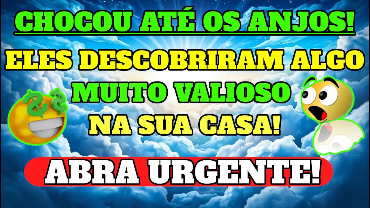 🙏 DEUS DIZ: OS ANJOS ENCONTRARAM ALGO VALIOSO PRA VOCÊ! 😱💎