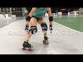 Roller Derby Techniques With Miracle Whips Single Leg Plow Stop