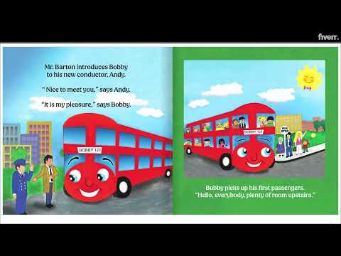BIG RED BUS / Cartoon for kids / Buses for Children / London Double Decker Bus / Video for Toddlers.