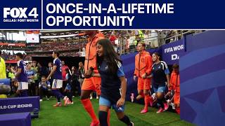 North Texas students escort World Cup stars onto pitch