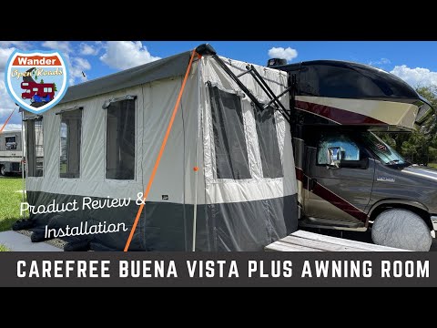 Carefree Buena Vista Plus RV Awning Room Product Review & Installation for our Class C RV