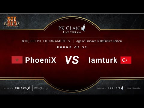 PK Tournament V | $10,000 — RO32: PhoeniX vs. Iamturk | Age of Empires 3: DE