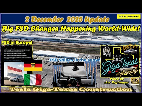 Rollover Tests, Cybercab Castings, A-Frame & Chiller Assembly! 2 Dec 2025 Giga Texas Update(09:15AM)