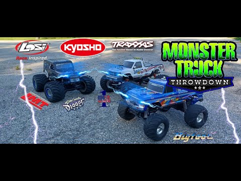 Kyosho USA 1 Losi LMT Son uva Digger Traxxas Bigfoot Monster Truck Throwdown