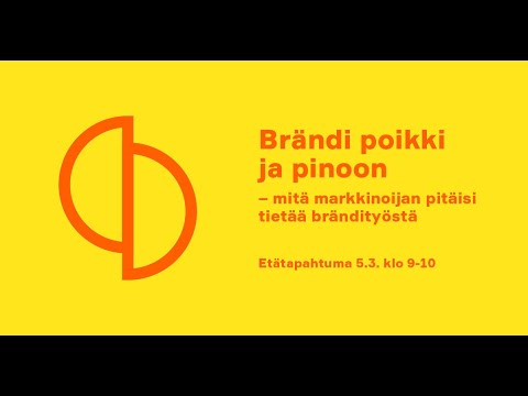 Vapan etätapahtuman tallenne: Brändi poikki ja pinoon