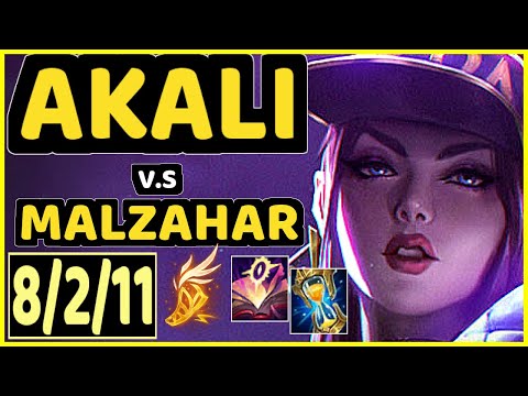 XKENZUKE (AKALI) vs MALZAHAR - 8/2/11 KDA MID CHALLENGER GAMEPLAY - EUW