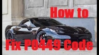 PO449 Check Engine Light Replacing Evaporative Vent Valve Solenoid on Corvette C6 Dorman 911-075