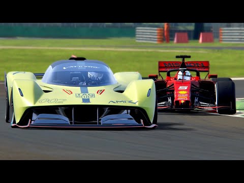 Ferrari F1 2019 vs Aston Martin Valkyrie AMR Pro - Monza