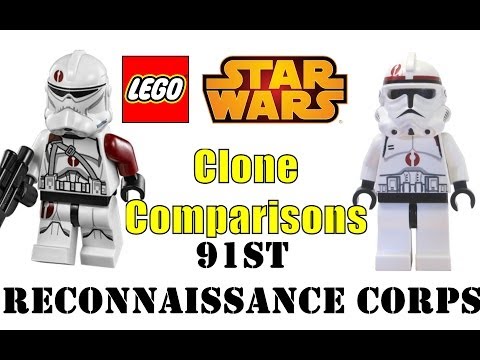 Lego Star Wars Clone Comparisons: 91st Reconnaissance Corps