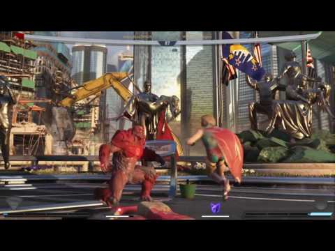 Injustice 2 Online Beta: HoneyBee (Supergirl) vs Michaelangelo (Atrocitus) Part 1