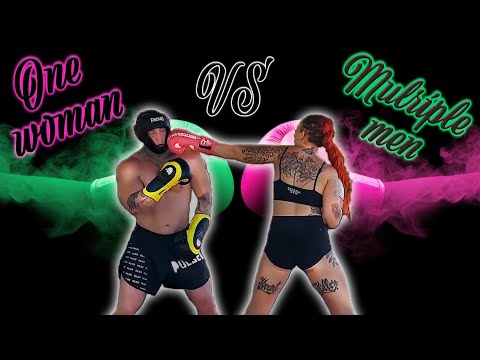 One Woman VS Multiple men | Sparring