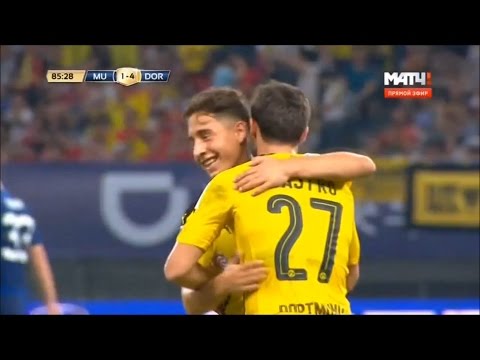 Manchester United Vs Borussia Dortmund 1:4 Amazing Second Goal Gonzalo Castro - ICC 2016 HD