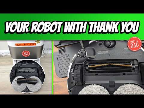 Replacement Main Roller Brush Accessory, for Loorow AT800 3-in-1 Robot Vacuum Cleaner, Nylon-Plastic-Construction, for Efficient Floor Cleaning in Homes video review thumbnail