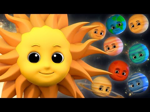 Planets Song | Learn the Planets | Nursery Rhymes | Solar System Song for Kids And Babies|KuttyCycle